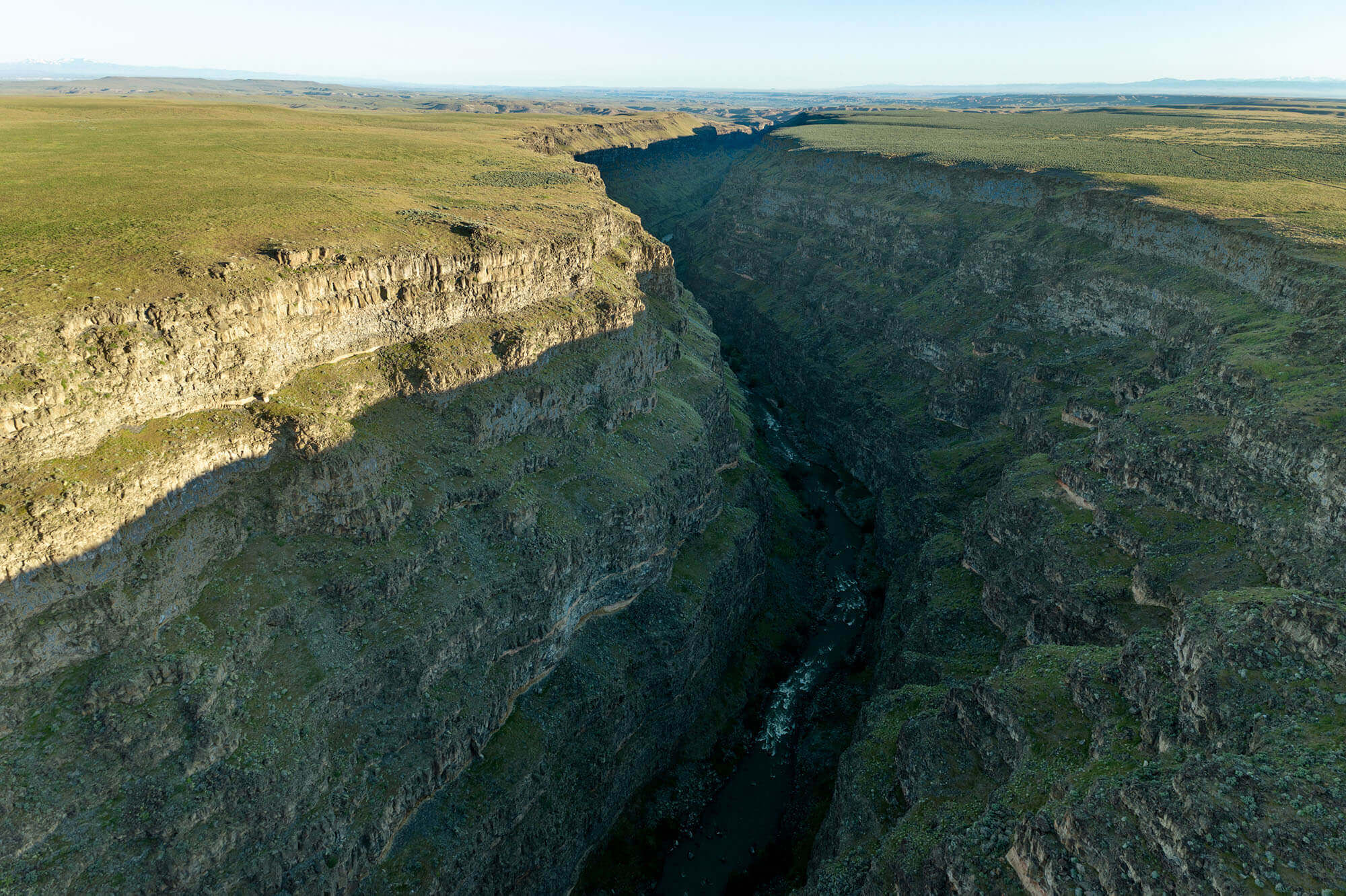 Aerial view of Bruneau Canyon Overlook above the Bruneau River in southwest Idaho